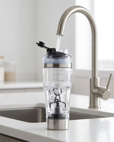 Electric Protein Shaker Bottle — USB Rechargeable